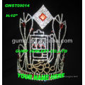 Corona personalizada de la tiara del Rhinestone